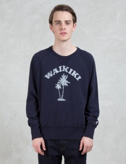 Todd Snyder + Champion Waikiki Print Pocket Sweatshirt