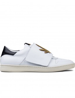 Palm Angels Embroidered Leaf Strap Low-cut Sneakers