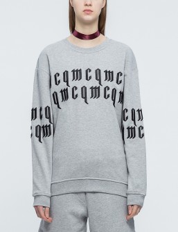 McQ Alexander McQueen Logo Embroidered Sweatshirt