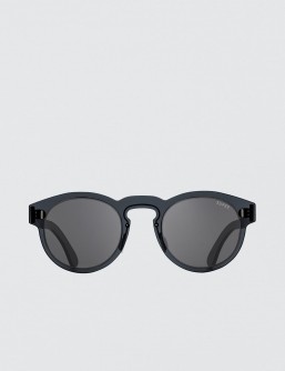 Super by Retrosuperfuture Duo-lens Paloma Silver & Black Sunglasses