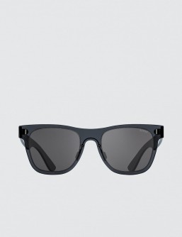 Super by Retrosuperfuture Duo-lens Classic Silver & Black Sunglasses
