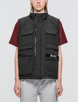 M+RC Noir 'Tribute' Reversible Multi Pocket Fleece Vest