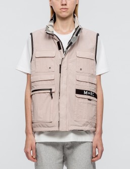 M+RC Noir 'Tribute' Reversible Multi Pocket Fleece Vest