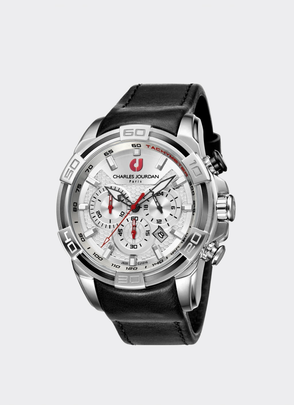 Charles Jourdan Black & Silver CJ1016-1312 Man Watch ...