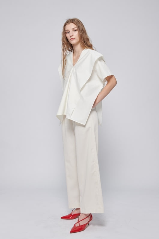 Shopatvelvet PT-026 White Blouse